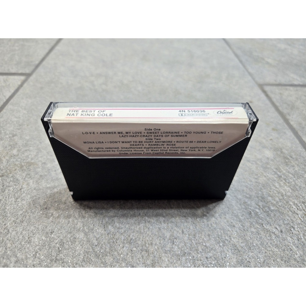 NAT KING COLE: The Best of Nat King Cole  Capital Records Music Cassette Tape - Picture 3 of 5